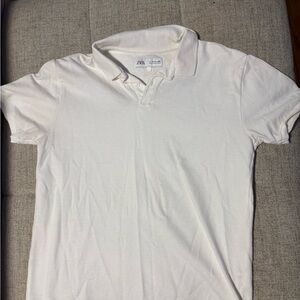 Zara Boys White Polo Shirt